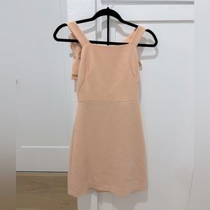 Club Monaco Peach Dellena Bow Back Shift Dress